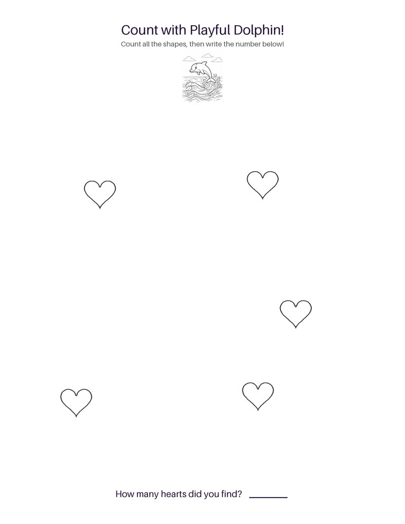 Playful Dolphin counting set preview