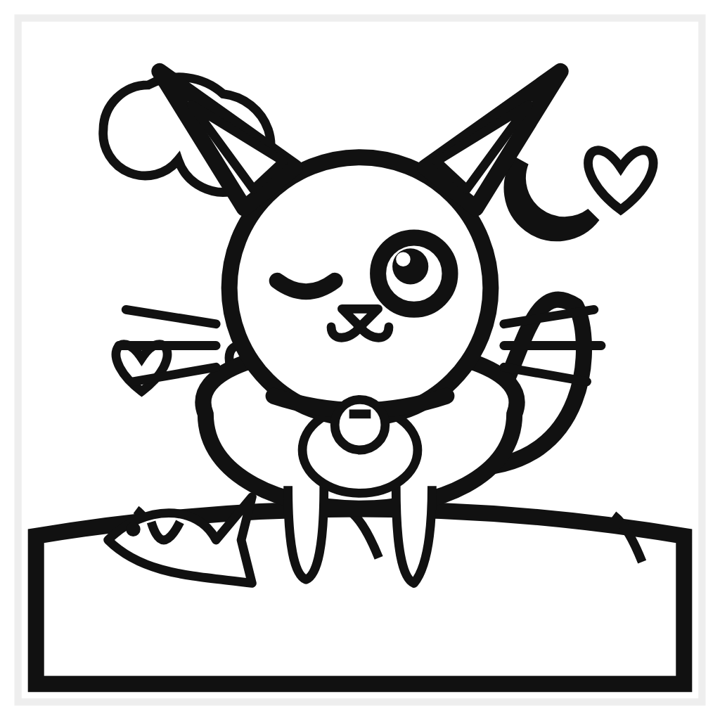 Kitten Under an Umbrella coloring page - free printable outline