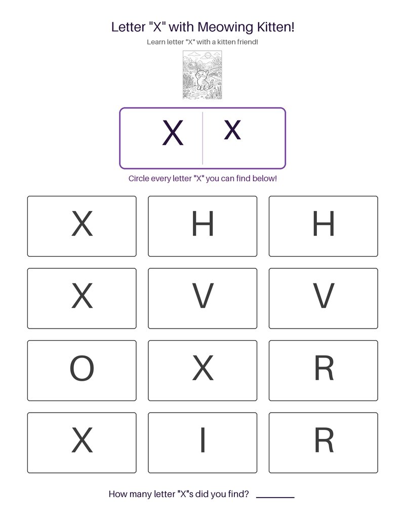 Meowing Kitten abc set preview