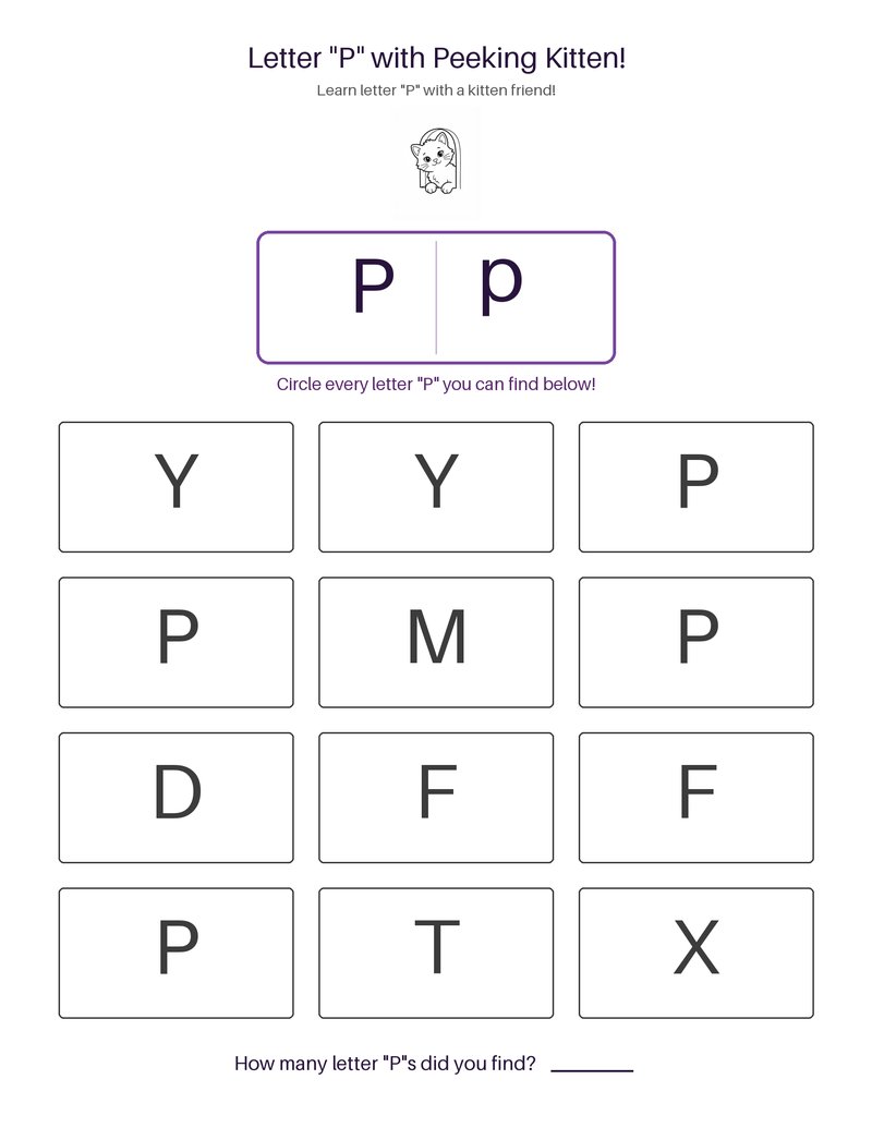 Peeking Kitten abc set preview