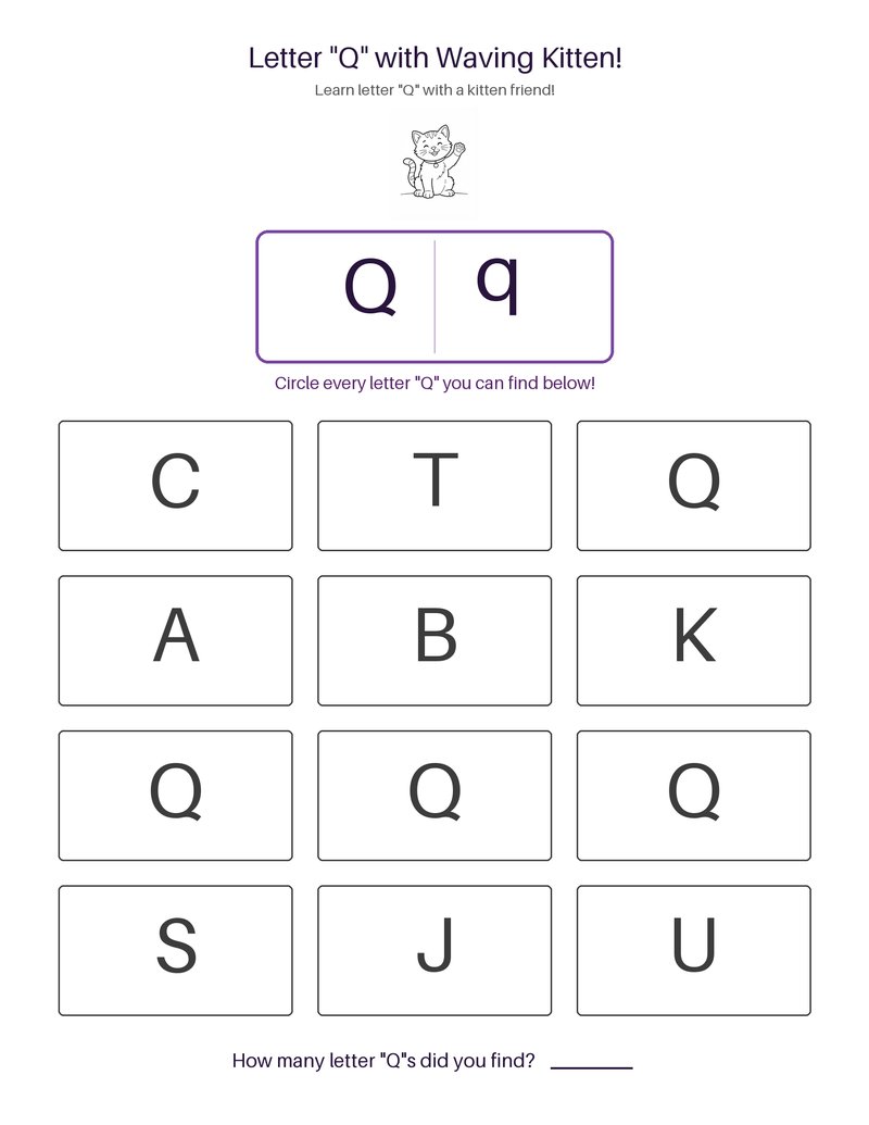 Waving Kitten abc set preview