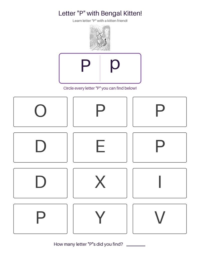 Bengal Kitten abc set preview