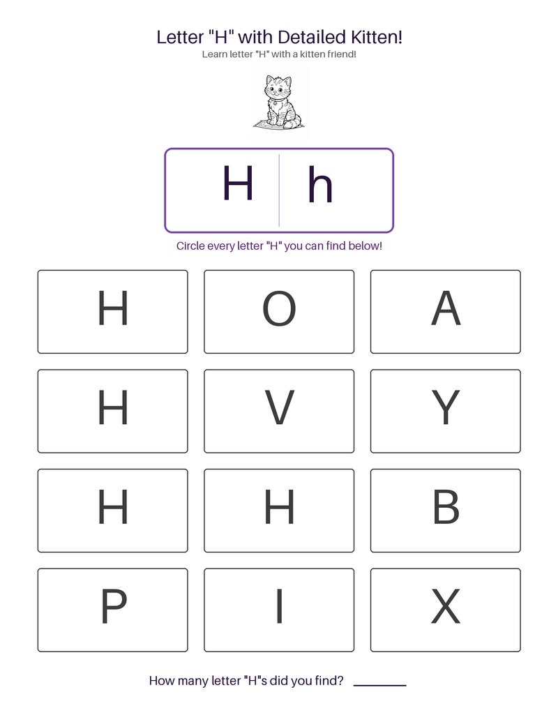 Detailed Kitten abc set preview