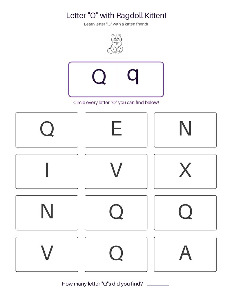 Ragdoll Kitten abc set preview