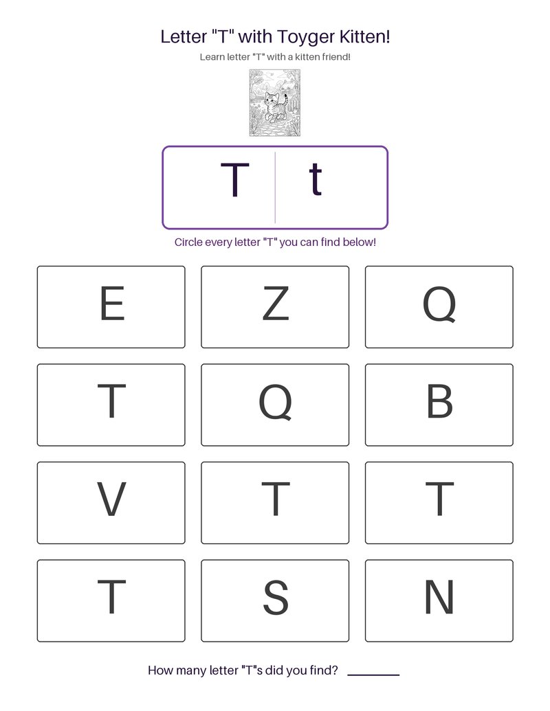Toyger Kitten abc set preview