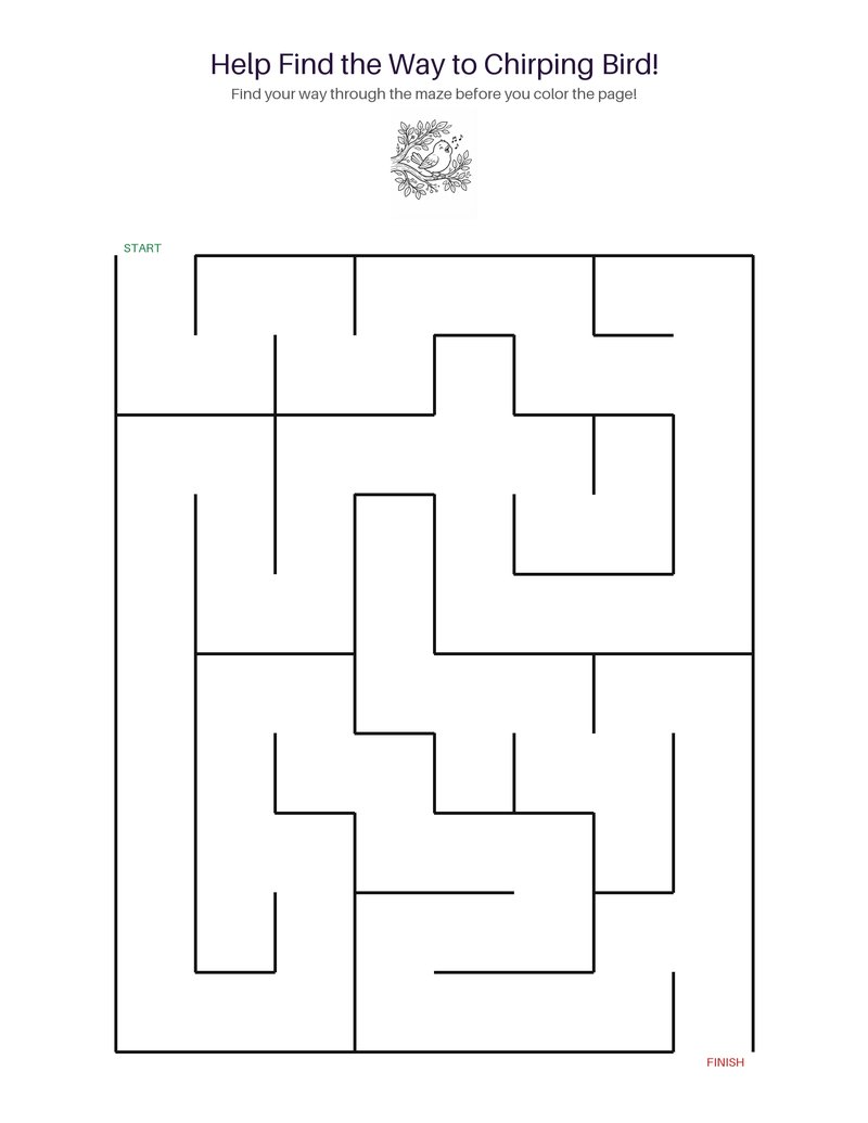 Chirping Bird maze set preview